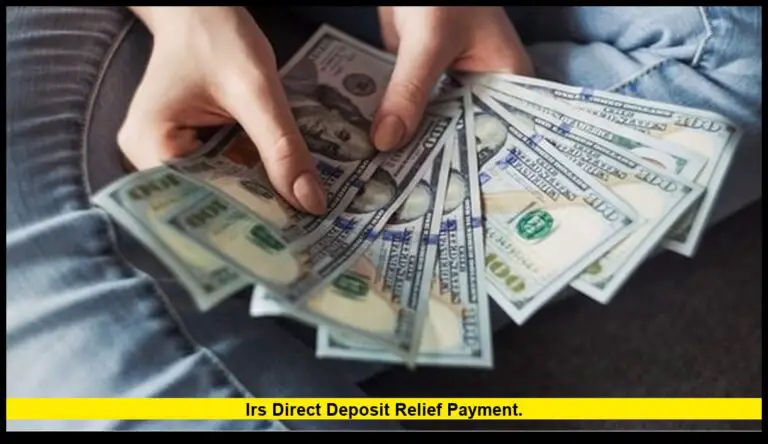 IRS direct deposit relief payment