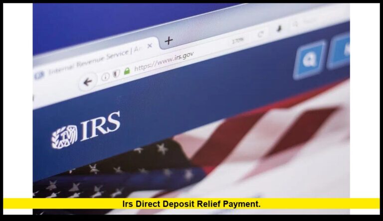 IRS direct deposit relief payment