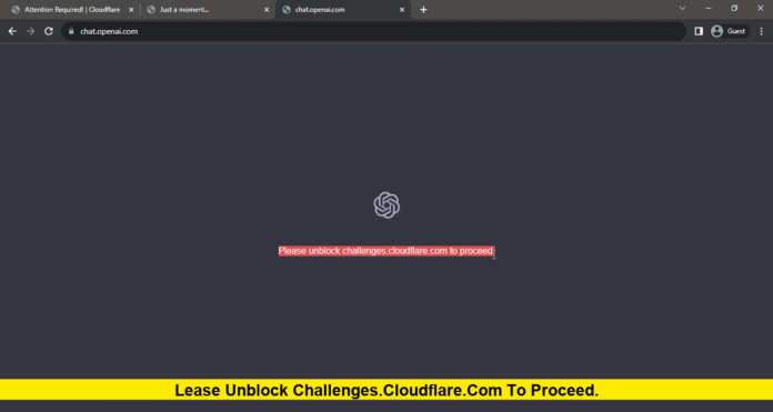 Lease unblock challenges.cloudflare.com to proceed