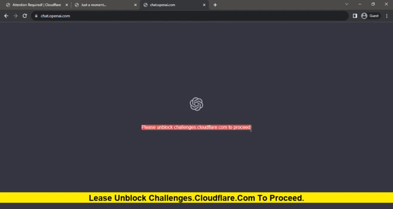 Lease unblock challenges.cloudflare.com to proceed