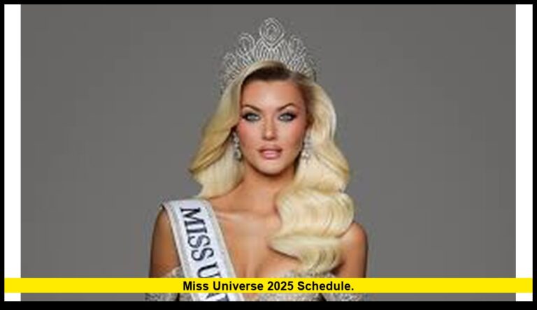 Miss Universe 2025 schedule