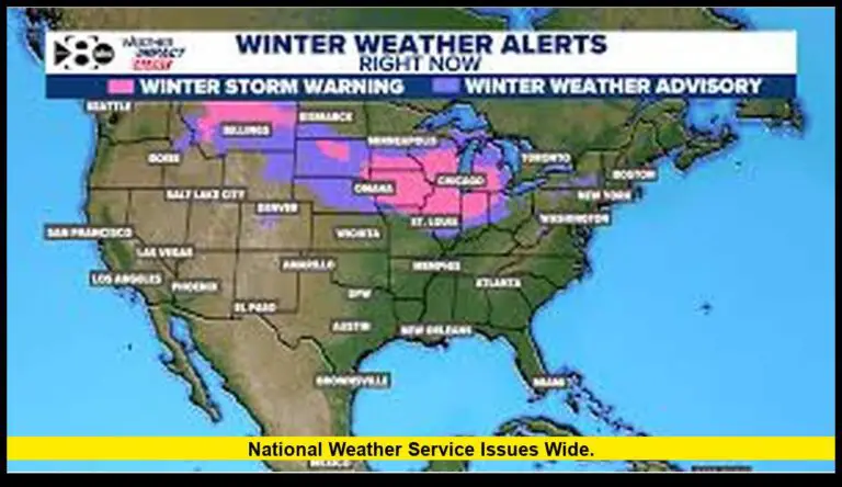National Weather Service Issues Wide