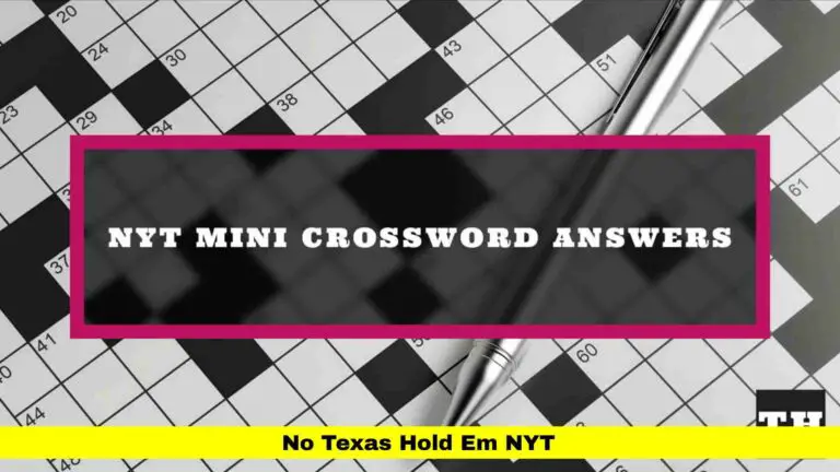 No Texas Hold Em NYT