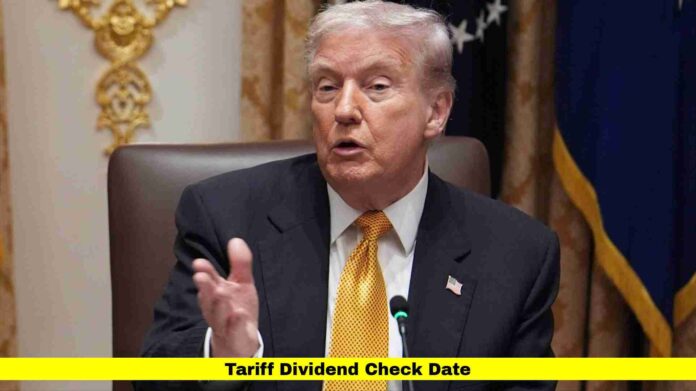 Tariff Dividend Check Date