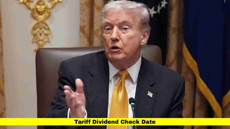 Tariff Dividend Check Date