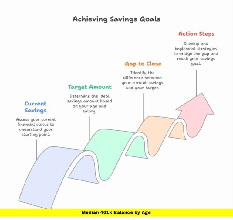 Median 401k Balance by Age