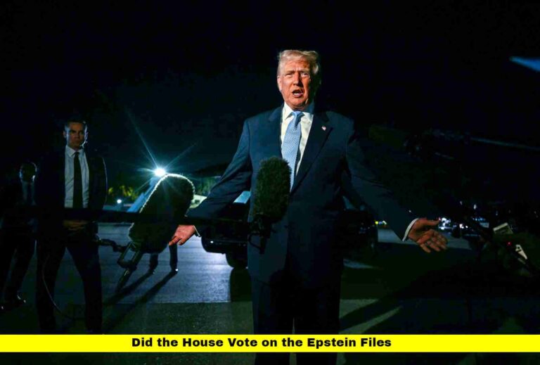 Did the House Vote on the Epstein Files
