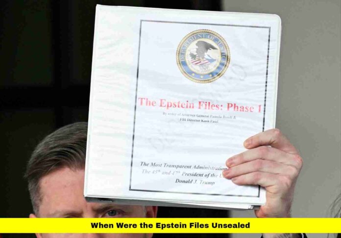 When Were the Epstein Files Unsealed When Were the Epstein Files Unsealed
