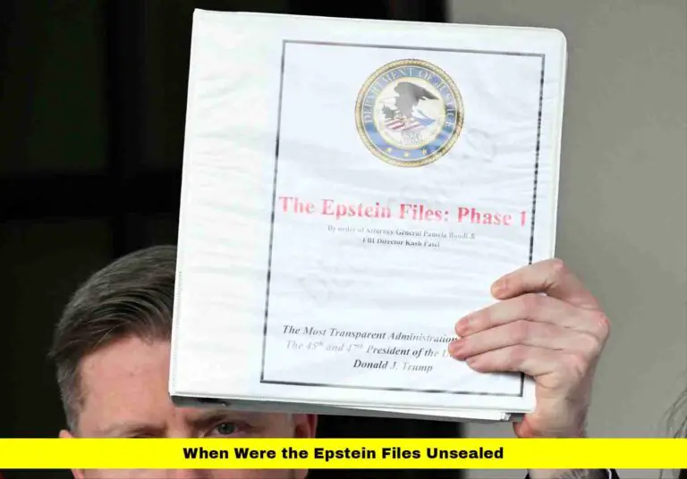 When Were the Epstein Files Unsealed
