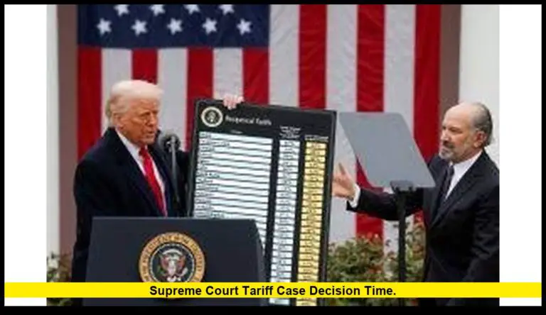 Supreme Court tariff case decision time