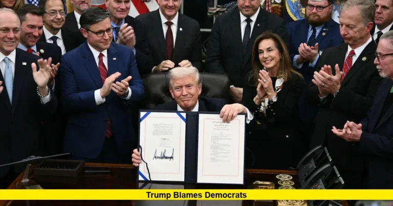 Trump Blames Democrats