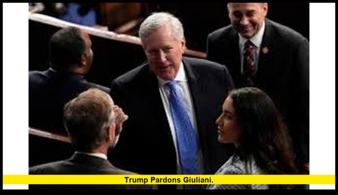 Trump pardons Giuliani