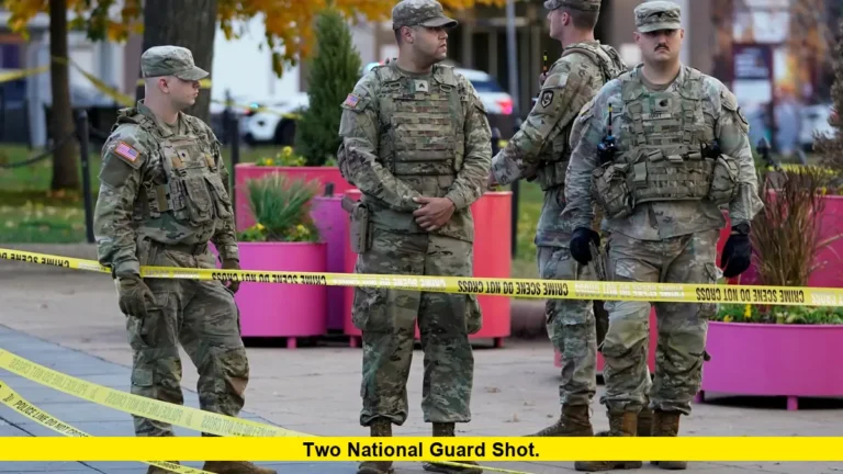 Two National Guard Shot