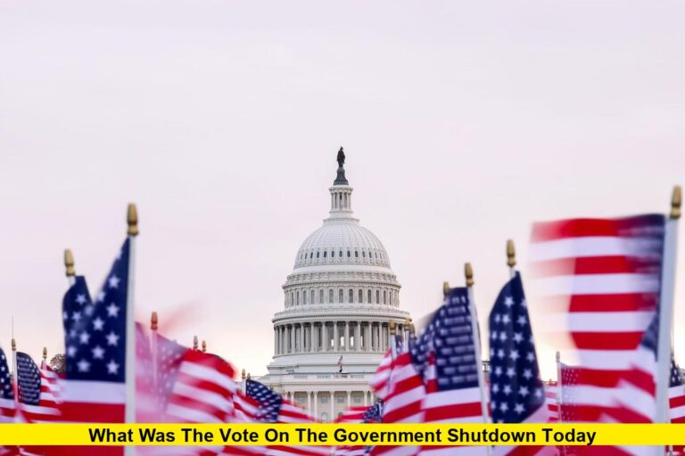 What Was the Vote on the Government Shutdown Today