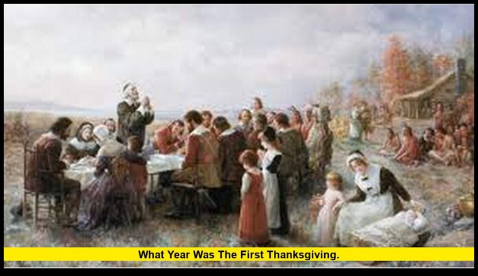What year was the first Thanksgiving