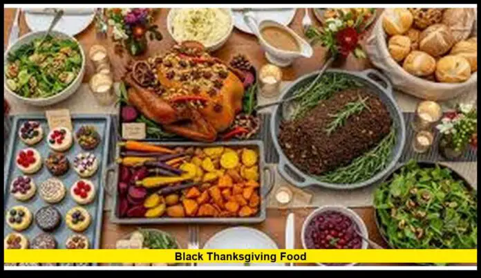 black thanksgiving food