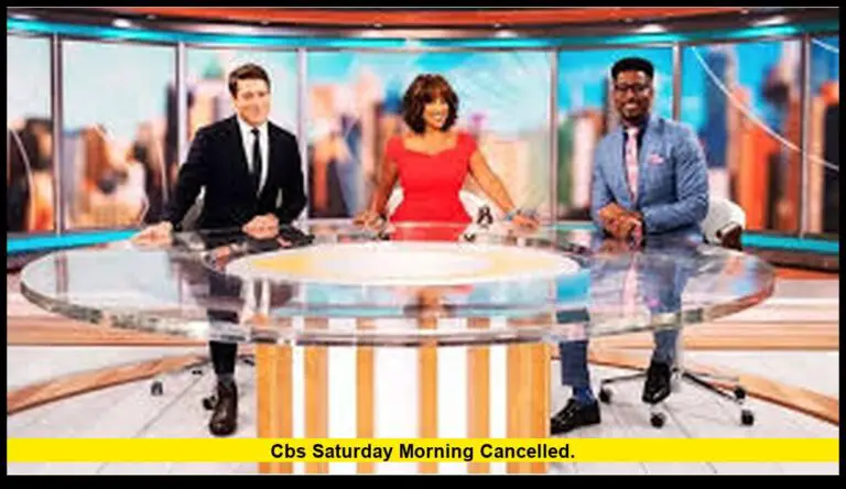 cbs saturday morning cancelled