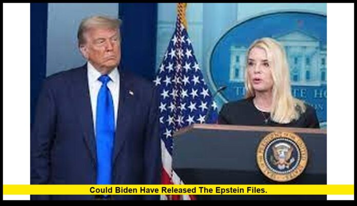 could Biden have released the Epstein files