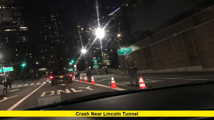 crash near Lincoln Tunnel Lincoln Tunnel