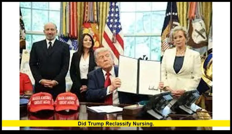 did Trump reclassify nursing