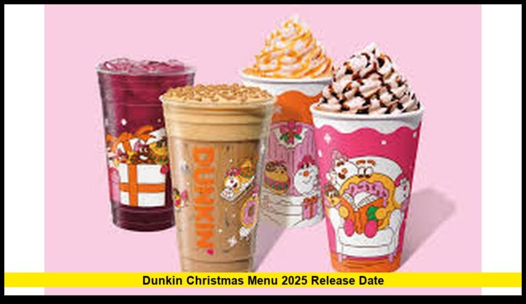 Dunkin Christmas Menu 2025 Release Date