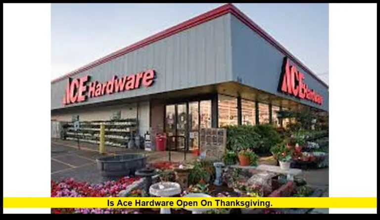 is Ace Hardware open on Thanksgiving