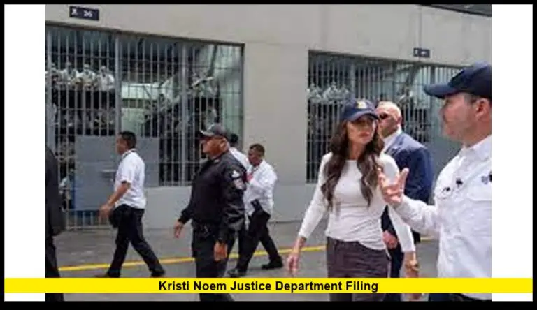 Kristi Noem Justice Department filing