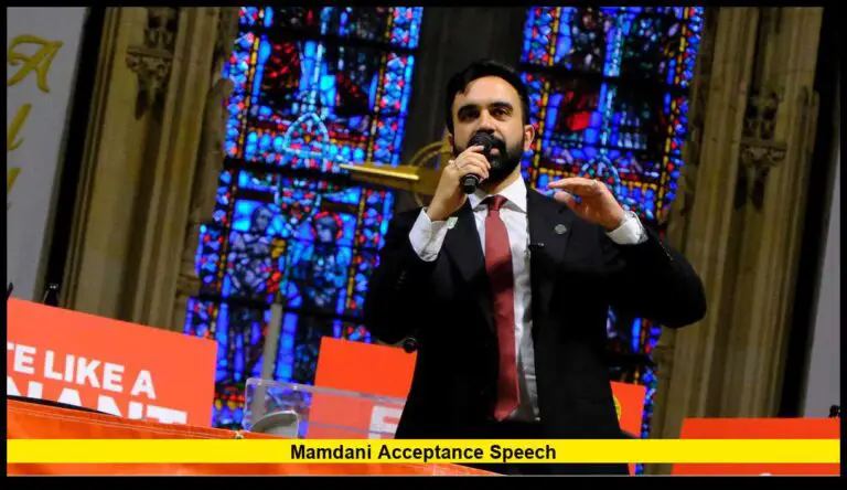 Mamdani Acceptance Speech: Historic Moment and Bold Agenda in New York City