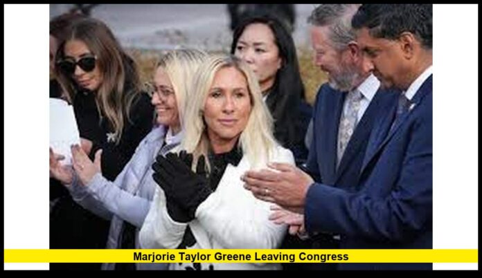 marjorie taylor greene leaving congress
