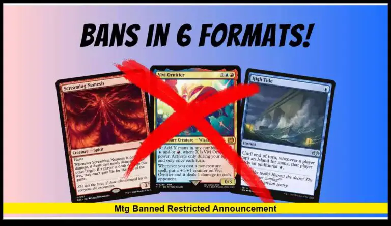 MTG Banned Restricted Announcement Sends Shockwaves Through Competitive Play