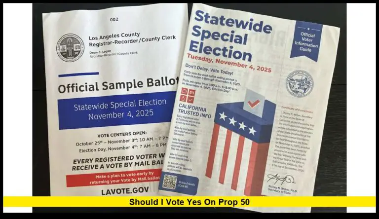 Should I Vote Yes on Prop 50?