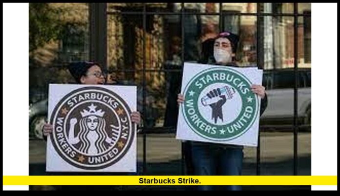starbucks strike. starbucks strike