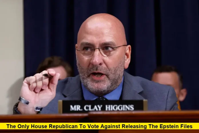 the only House Republican to vote against releasing the Epstein files the only House Republican to vote against releasing the Epstein files