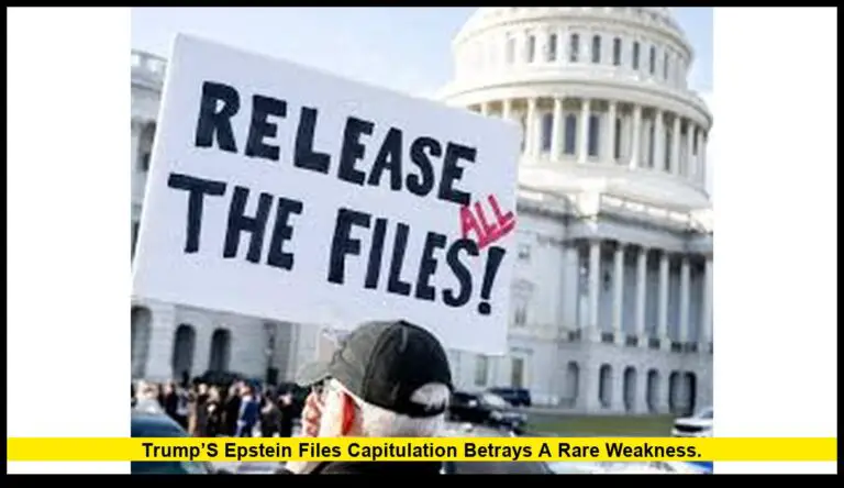 trump’s epstein files capitulation betrays a rare weakness