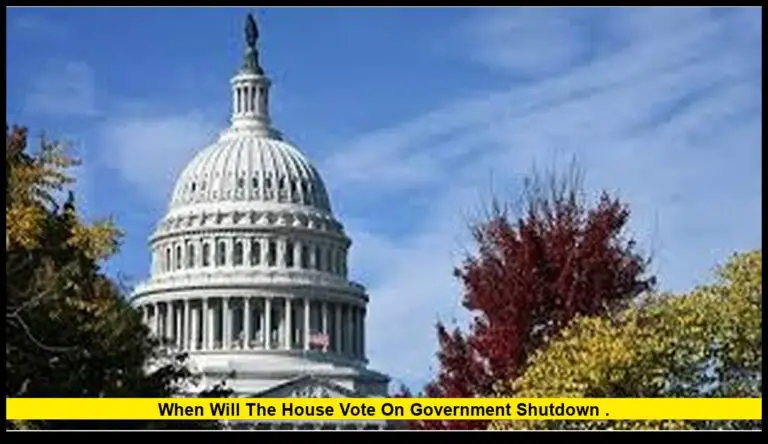 when will the House vote on government shutdown