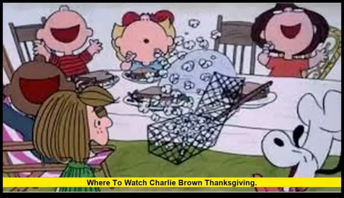 where to watch charlie brown thanksgiving