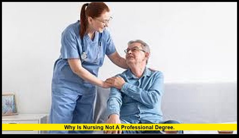 why is nursing not a professional degree