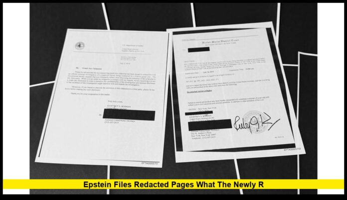 Epstein Files Redacted Pages What the Newly R Epstein Files Redacted Pages: What the Newly Released Documents Reveal in 2025