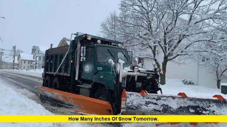 how many inches of snow tomorrow