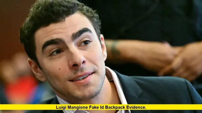 Luigi Mangione Fake ID Backpack Evidence. Luigi Mangione Fake ID Backpack Evidence