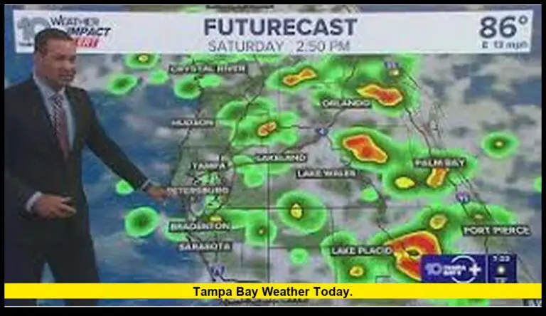 Tampa Bay weather today.