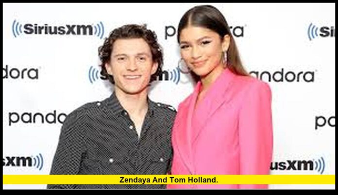 Zendaya and Tom Holland. Zendaya and Tom Holland.