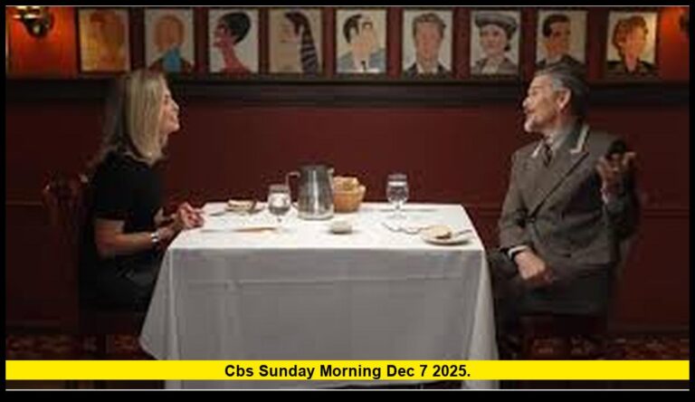 cbs sunday morning dec 7 2025.