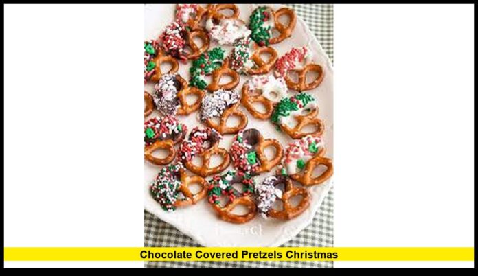 chocolate covered pretzels christmas