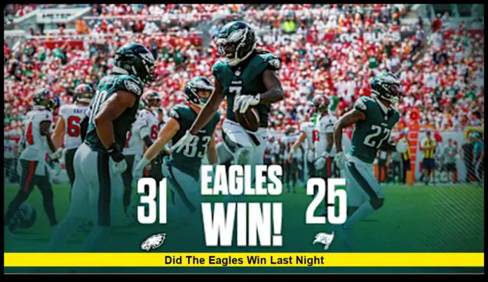 did the eagles win last night