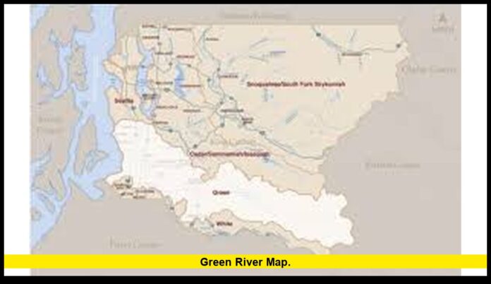 green river map. green river map.