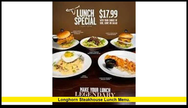 longhorn steakhouse lunch menu.