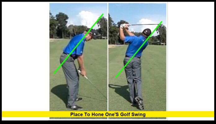 place to hone one's golf swing