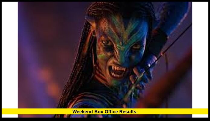 weekend box office results. weekend box office results.