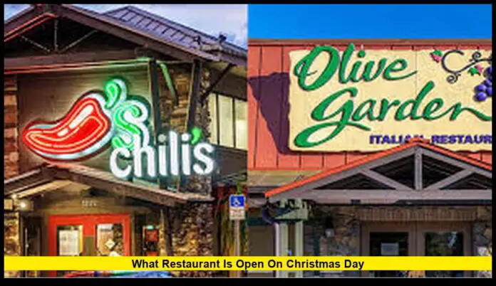 what restaurant is open on christmas day